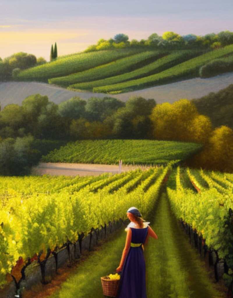 imagen-mujer-con-cesto-en-viñedo